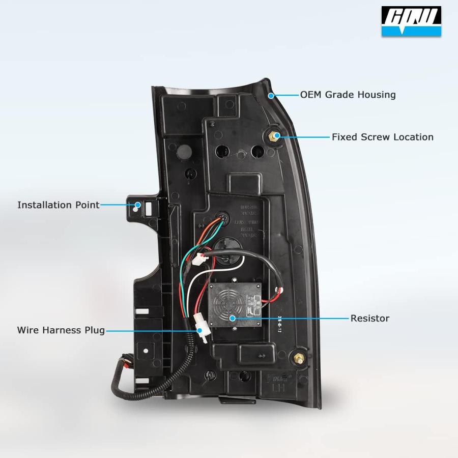 【並行輸入品】CPW LED Tail Lights Assembly for 2015-2018 Chevy Tahoe  15 16 17 18の画像