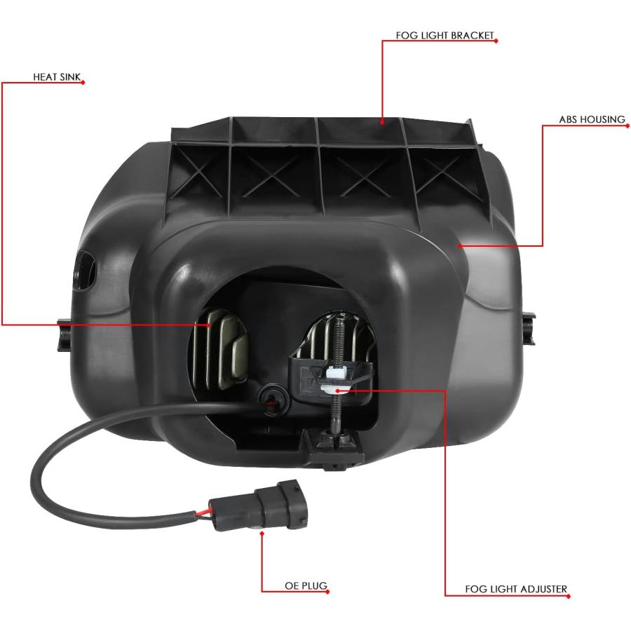 【並行輸入品】DNA MOTORING FL-ZTL-339-CH フォグランプ ペア 03-07 シルバラード 1500 2500HD 3500 /_5