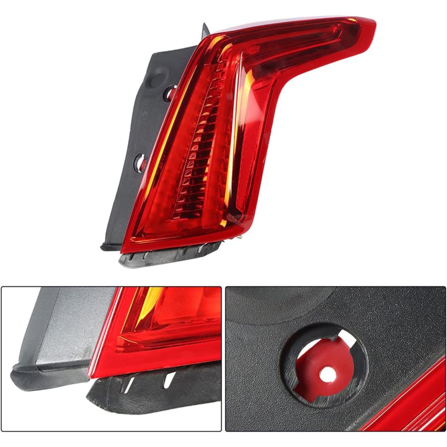【並行輸入品】labwork 助手席側LEDテールライト 交換用 2017-2021 キャデラック XT5 レッドレンズ リアテールライト ブレーキラ_3