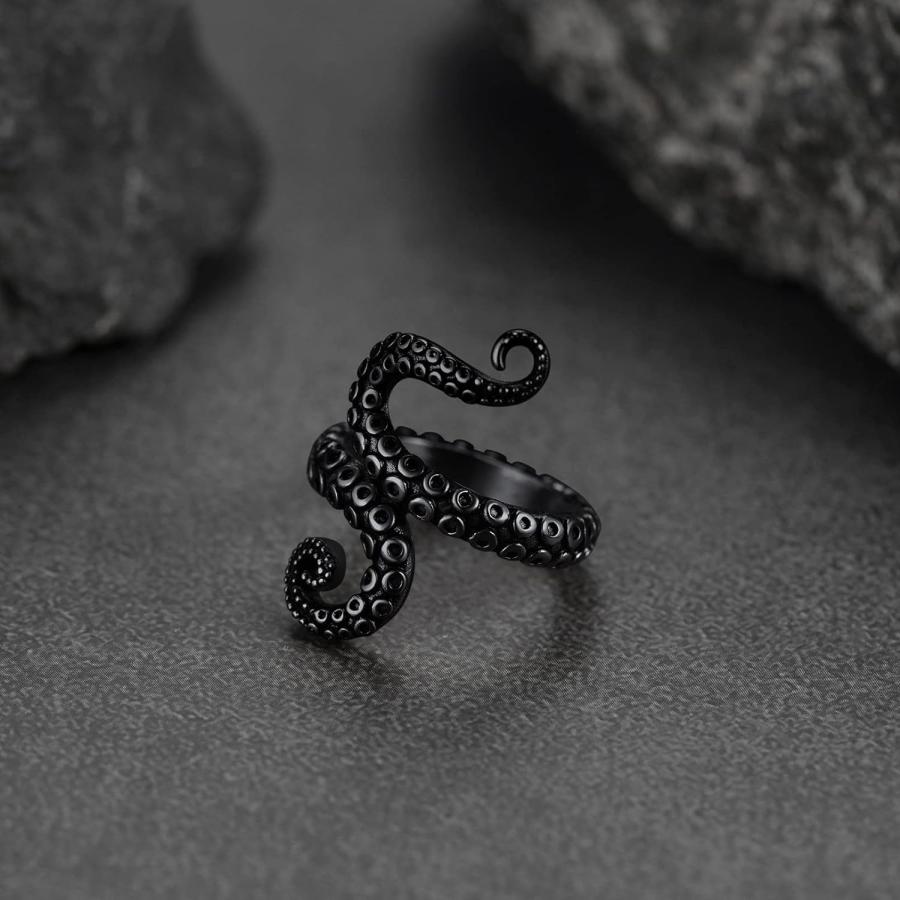 並行輸入品】FaithHeart タコ 触手リング ユニ 悪魔 ジュエリー パンク