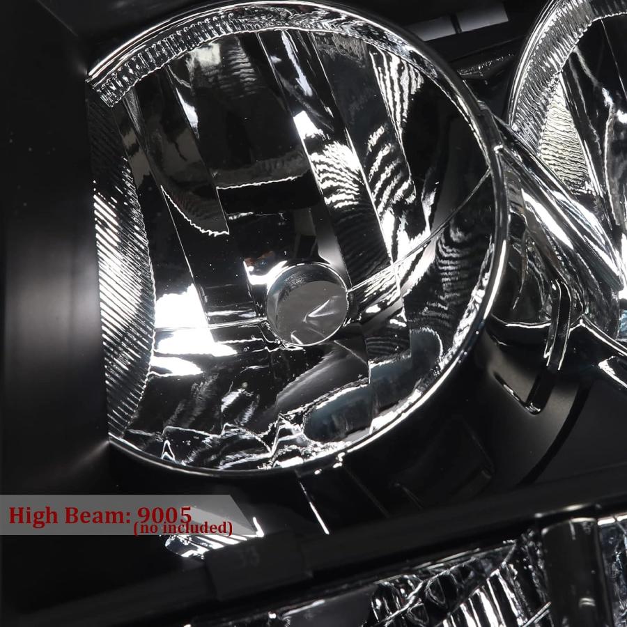 【並行輸入品】APSVE ブラックハウジングヘッドライトアセンブリ 2007-2014 Chevy Avalanche Suburban Tahoe、_2