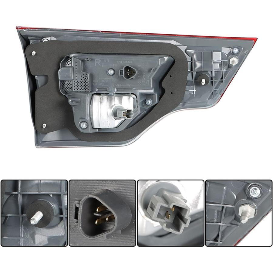 【並行輸入品】munirater リア右テールライトブレーキランプアセンブリ 1パック LED交換品 2017-2019 トヨタ ハイランダー 助手席_4