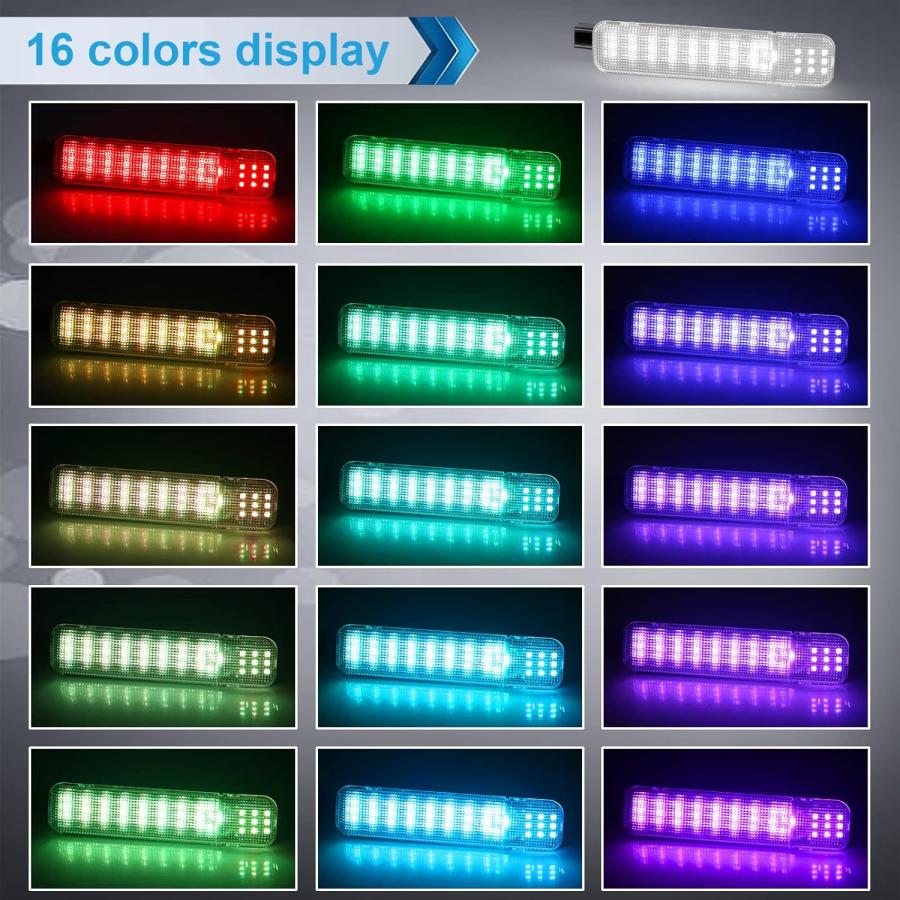MbuyDIY マルチカラー RGB LED インテリアドアパネル カーテシライトランプ シボレーシルバラード GMC シエラ 1997-2006  C1500 K1500 1997-1999  Tahoe Yuko｜good-face｜03