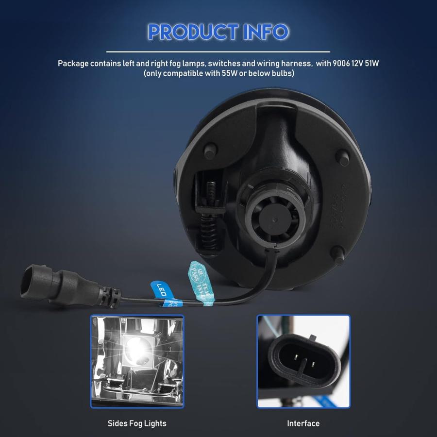 【並行輸入品】RP Remarkable Power LEDフォグライト 2007-2013 Expedition / 2008-2011 Rangeの画像