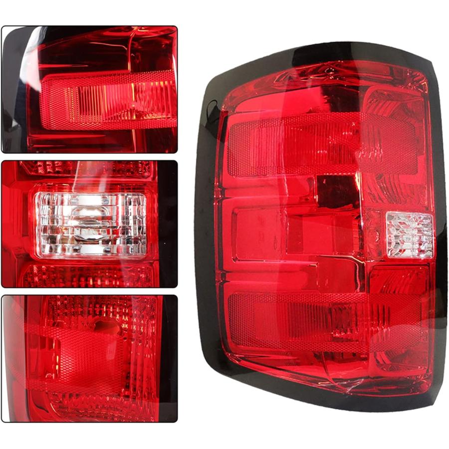 【並行輸入品】munirater リア左右テールライトブレーキランプ部品 交換用 2014-2018 シルバラード 1500 2500 3500 ドラの画像