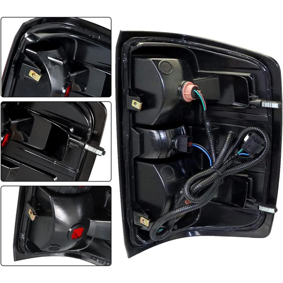 【並行輸入品】munirater リア左右テールライトブレーキランプ部品 交換用 2014-2018 シルバラード 1500 2500 3500 ドラの画像