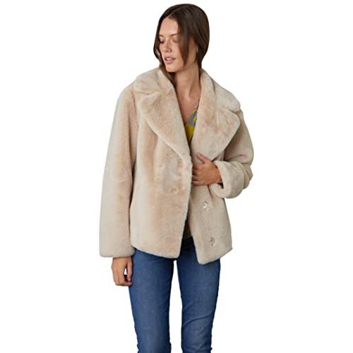 【並行輸入品】VELVET BY GRAHAM & SPENCER Women's Raquel Lux Faux Fur Cropped Cの画像