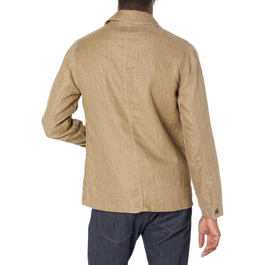 【並行輸入品】JOHN VARVATOS Men's Ricardo Inspired Utility Shirt Jacket, Butt,の画像