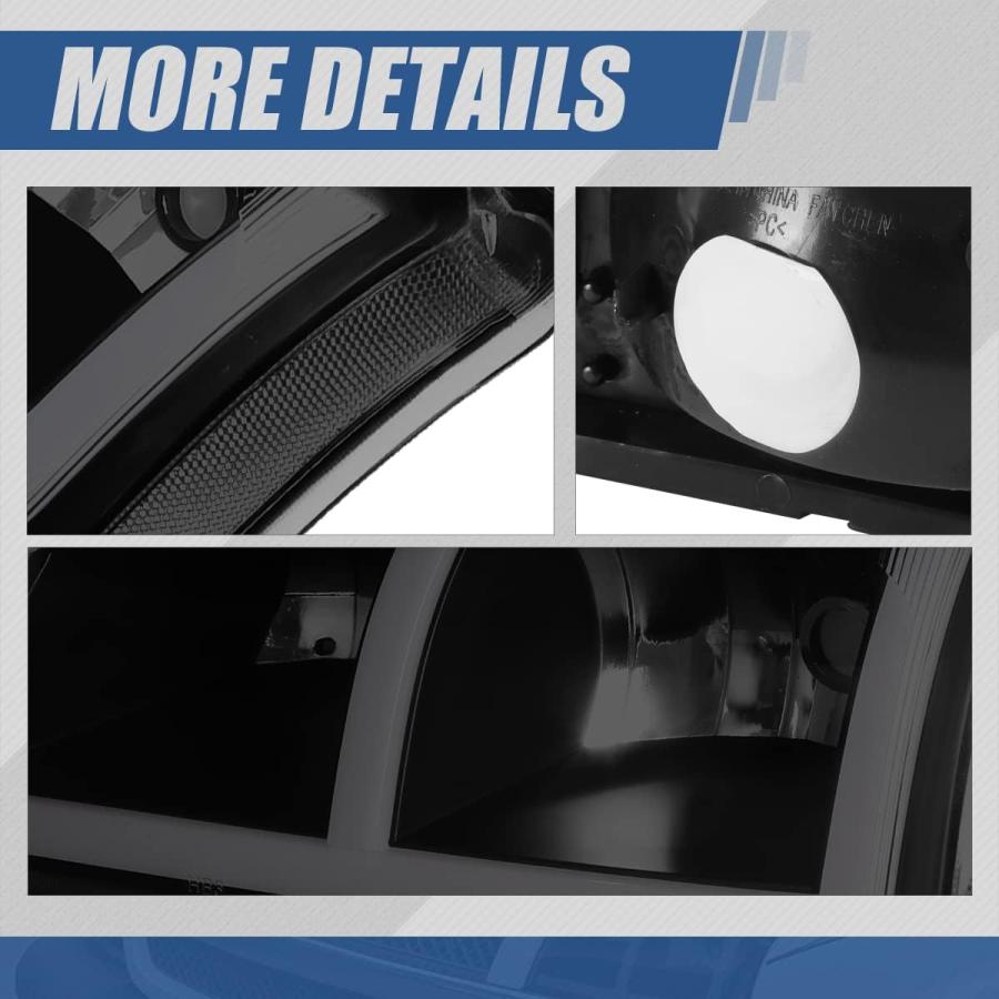 【並行輸入品】Auto Dynasty F-LED DRLヘッドライトとLEDシグナルランプ 4個 Chevy Avalanche Silverado_4