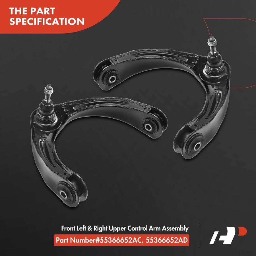 【並行輸入品】A-Premium 2 x Front Upper Control Arm  with Ball Joint \u0026 Bushing  Coの画像