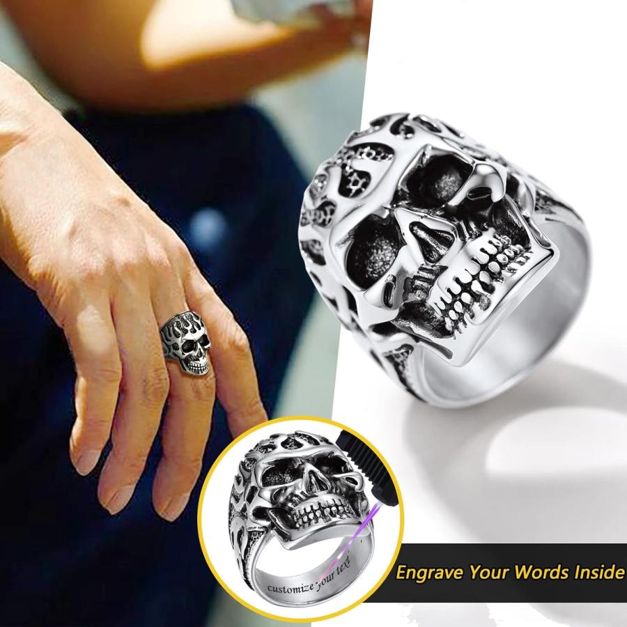 アクセサリー Large Standard Skull BILL WALL LEATHER ビルウォールレザー GOOD LUCK SKULL グッド