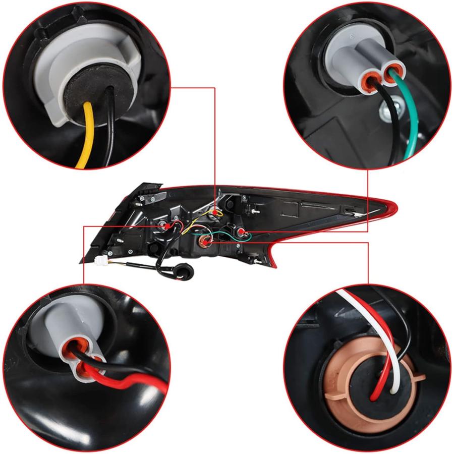 【並行輸入品】ANTUKO リア左テールライトアセンブリ交換用 2016 2017 2018 Altima 265559HS0A 運転席側 アウターの画像