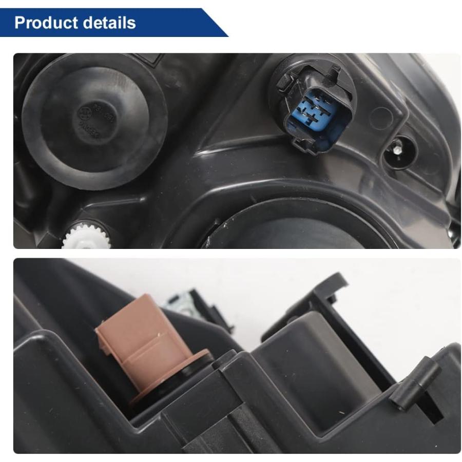 【並行輸入品】BoardRoad ヘッドライト ハロゲン ヘッドランプ 運転席側 ブラック ハウジング 2010 2011 2012 フォード フューの画像