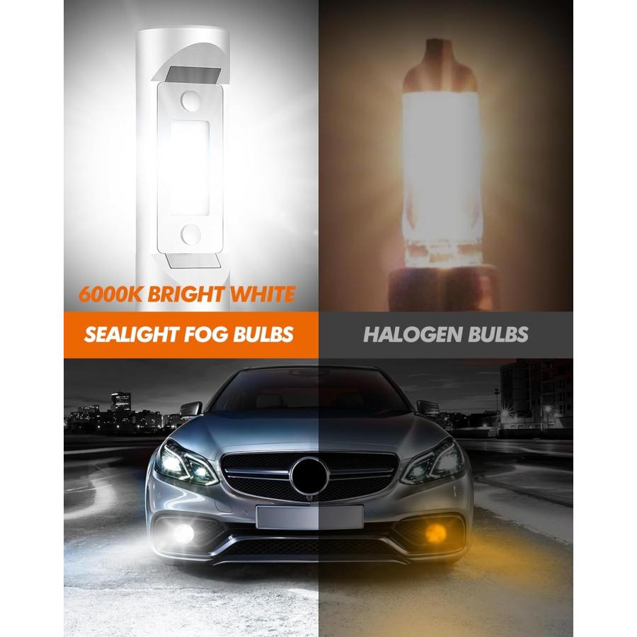 【並行輸入品】SEALIGHT 9005/HB3 and 9006/HB4 LED Bulbs Combo  9005 9006 Halogen Reの画像