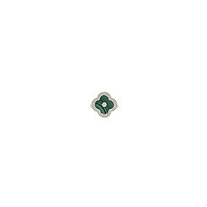 【並行輸入品】Lavari Jewelers マラカイト、ブラックオニキスまたはマザーオブパールとキュービックジルコニアフラワーリング レディーの画像