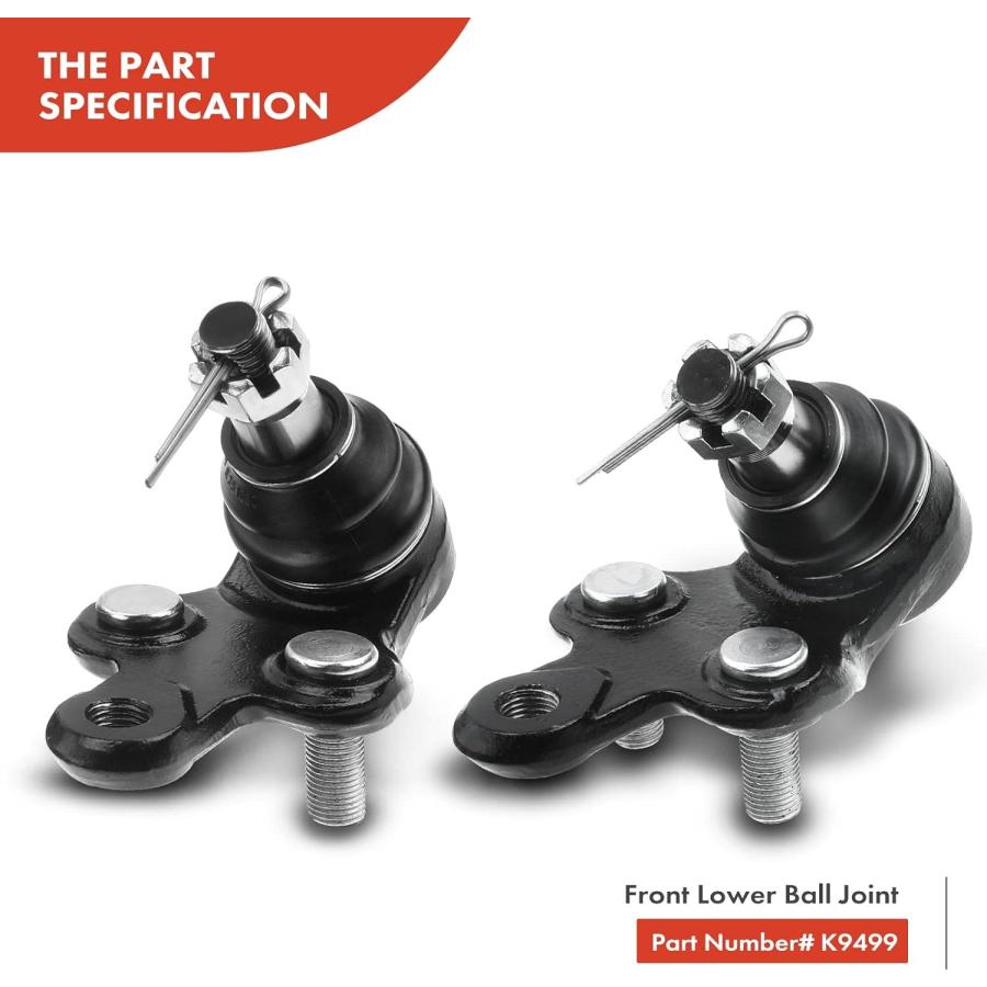 【並行輸入品】A-Premium 8Pcs Front or Rear Suspension Kit Lower Control Arms Ball_2