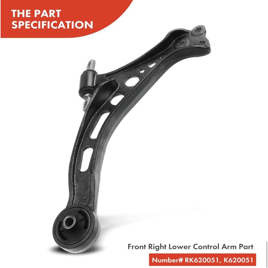 【並行輸入品】A-Premium 8Pcs Front or Rear Suspension Kit Lower Control Arms Ball_5