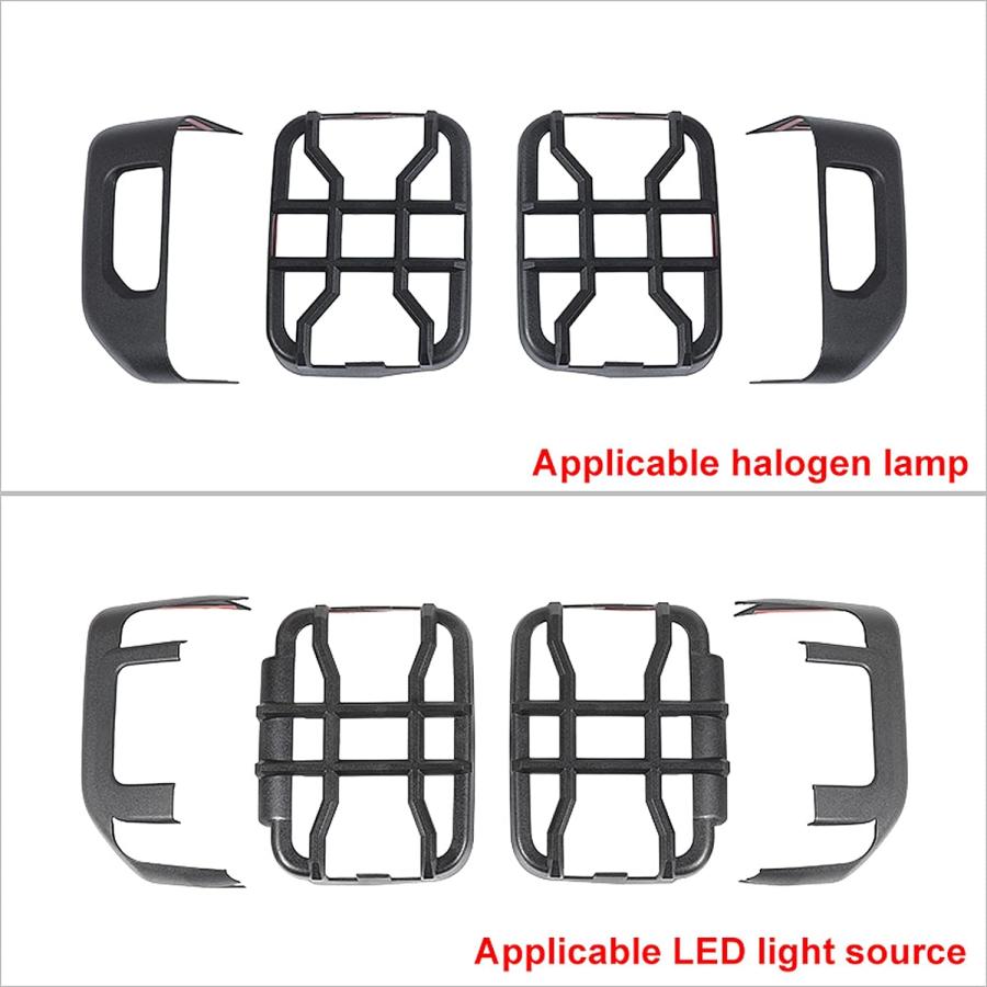 【並行輸入品】Hoolcar Tail Light Guards Rear Light Cover Protector for Jeep Gladia_1