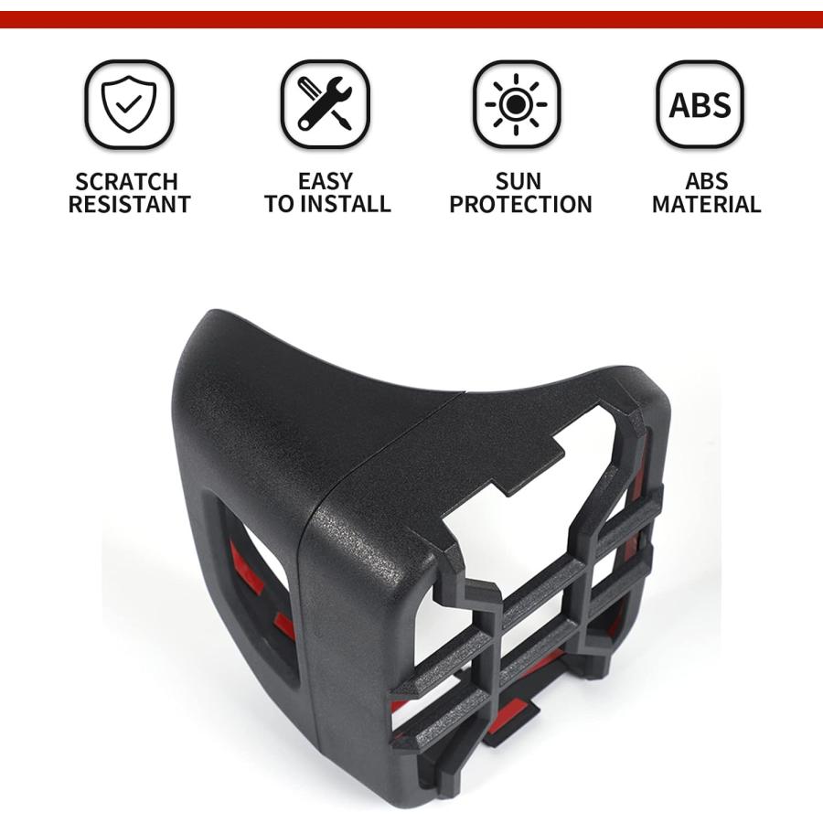 【並行輸入品】Hoolcar Tail Light Guards Rear Light Cover Protector for Jeep Gladia_2