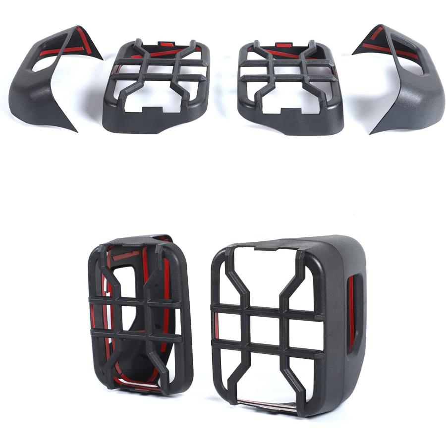 【並行輸入品】Hoolcar Tail Light Guards Rear Light Cover Protector for Jeep Gladia_3