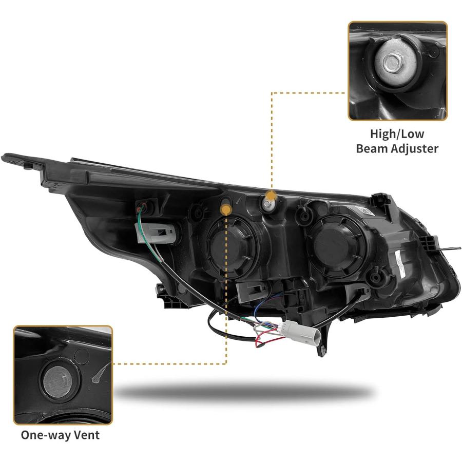 【並行輸入品】AS for 2013-2015 Chevrolet Malibu 2016 Malibu Limited ヘッドライト クロムハウジン_2