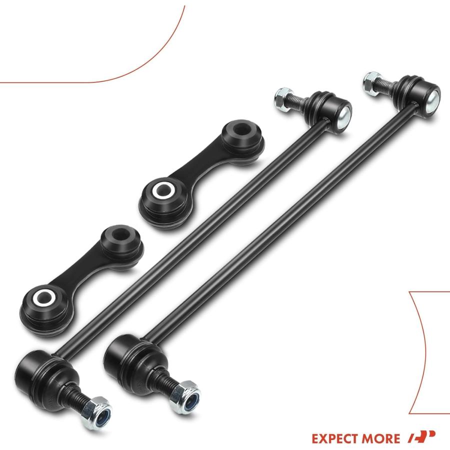 【並行輸入品】A-Premium 4個セット フロント\u0026リア スウェイバーリンクキット スタビライザーバーリンク Saab 9-3 2003-2011_7