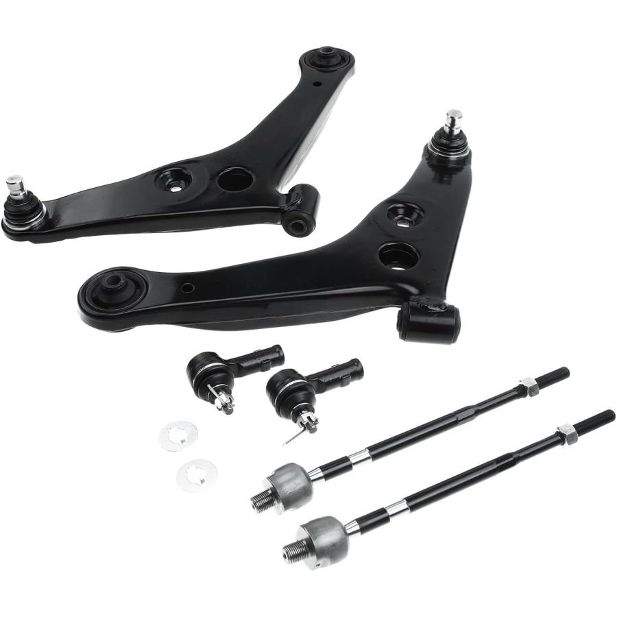 【並行輸入品】A-Premium Set of 6  Front Lower Control Arm  Inner \u0026 Outer Tie Rod Eの画像