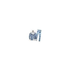 【並行輸入品】Men Casual Hooded Cowboy Jacket Zipper Jeans Two Piece Set, Streの画像