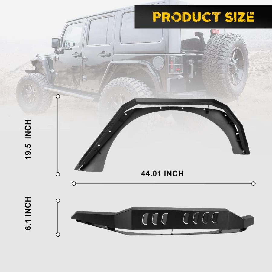 JK ラングラー　サハラ　右フロントフェンダー　Jeep 並行輸入品】フェンダーフレア ジープ 2007-2018 ラングラー JK | 4WD