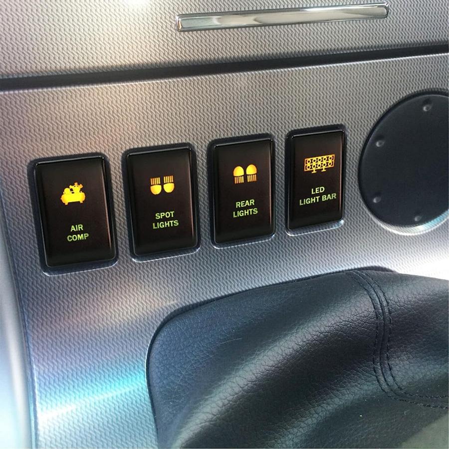 【並行輸入品】Air on Board 12V 3A ON Off Push Button Switch Fog Lights for Nissan_1