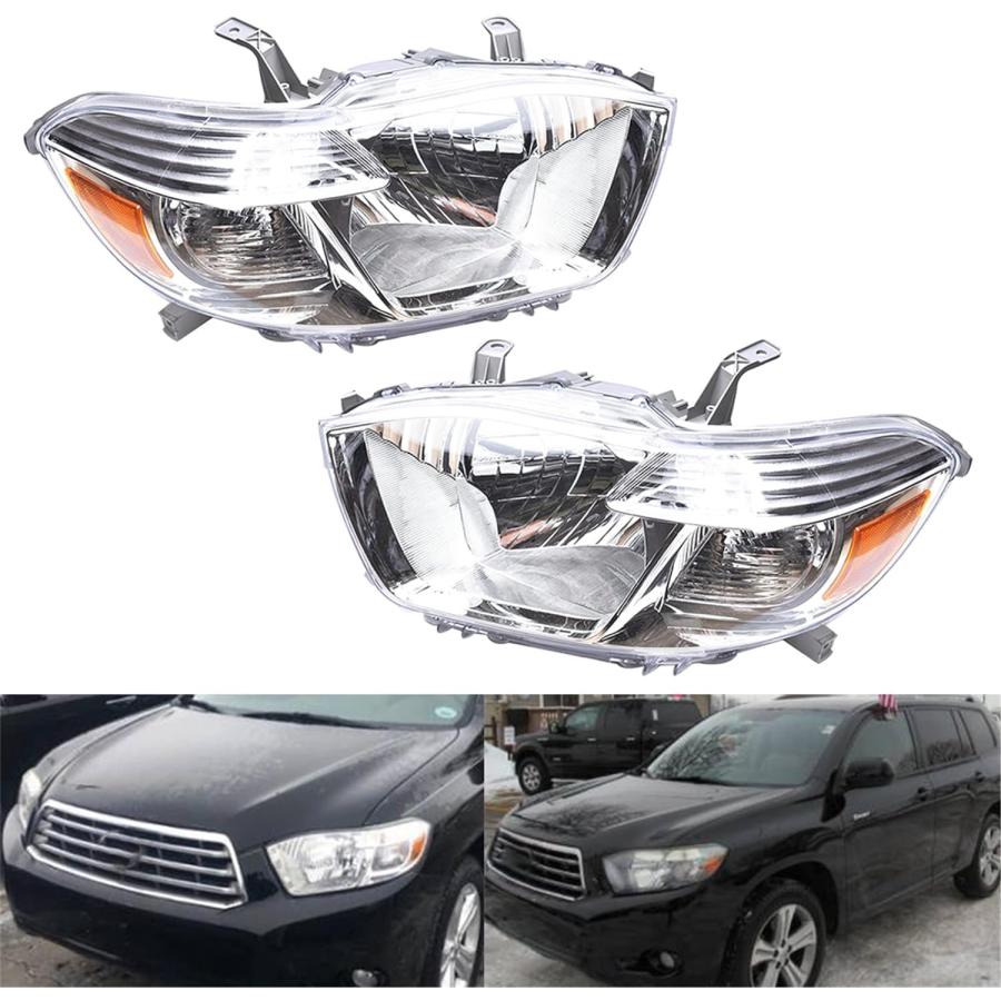 【並行輸入品】labwork LH + RH Headlight Headlamp Assembly Replacement for Toyota H_4