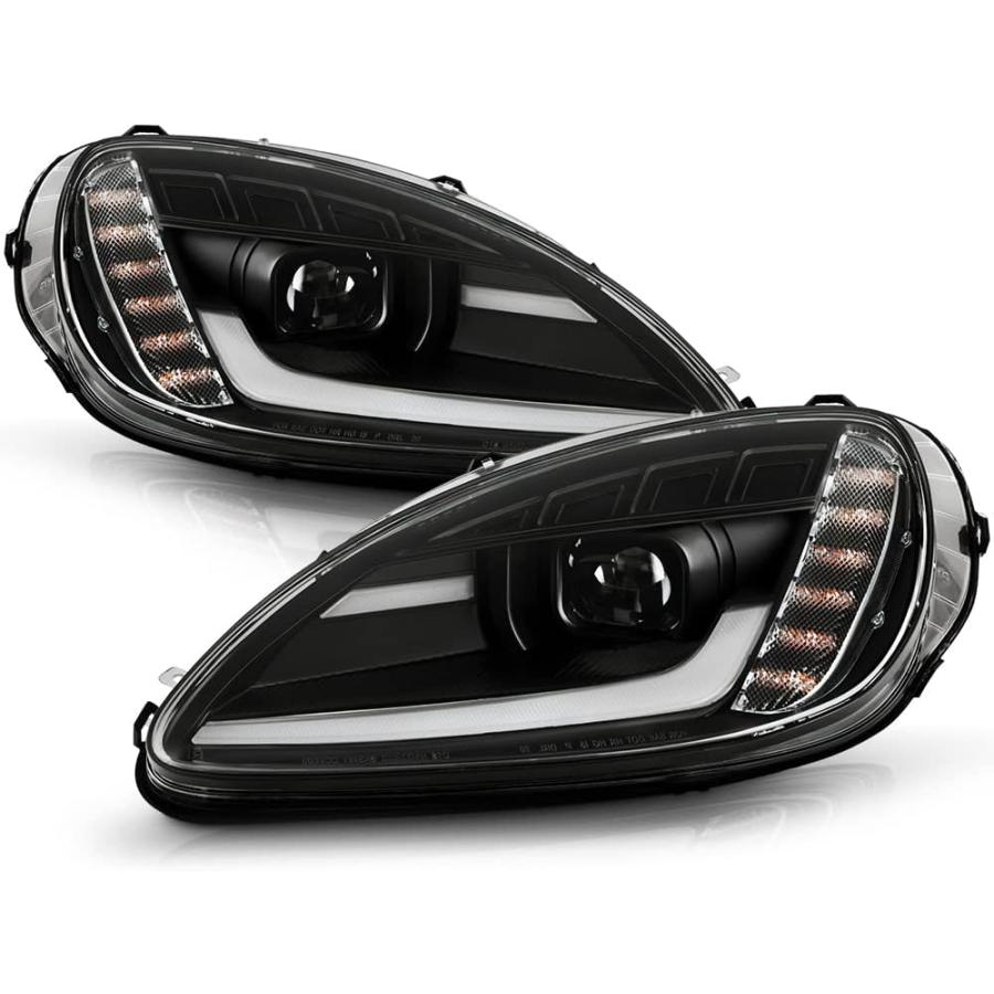 並行輸入品】VIPMOTOZ ブラック スイッチバック LED プロジェクター