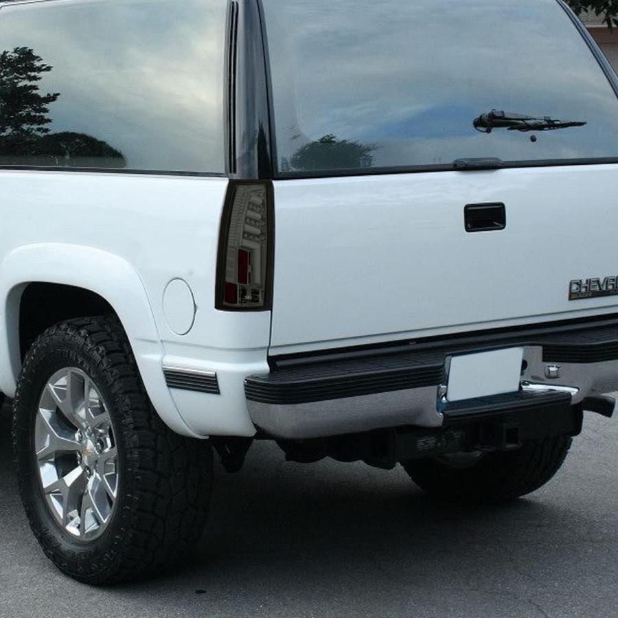 【並行輸入品】Specboys Chrome Housing Smoke Lens LED Tail Lights Brake - Compatibl_4