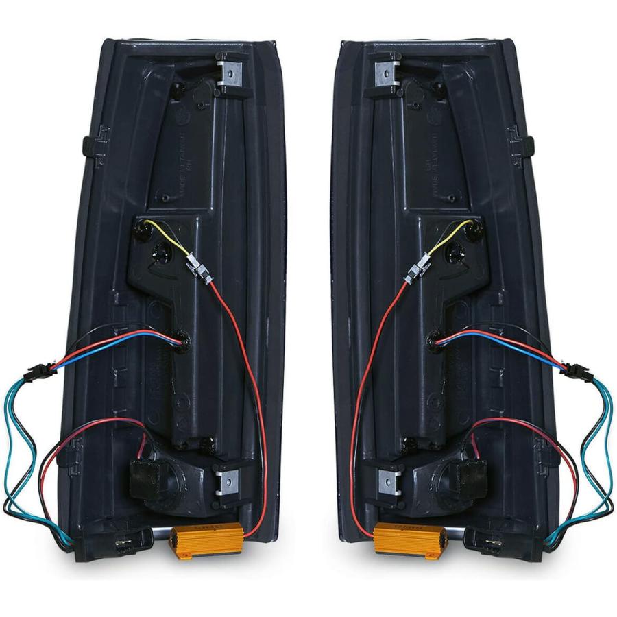 【並行輸入品】Specboys Chrome Housing Smoke Lens LED Tail Lights Brake - Compatibl_7