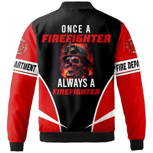 Customize Name & Dept Skull Once A Firefighter Always A Firefigh 並行輸入品｜good-face｜05