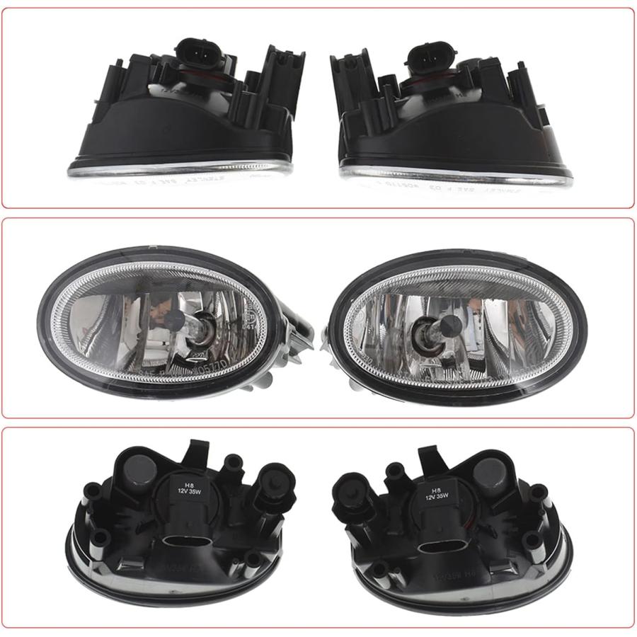 【並行輸入品】ANTUKO フォグライトアセンブリ クロームベゼルと電球付き 配線キット 左右 交換用 2017 2018 CR-V CRV用 1組　_2