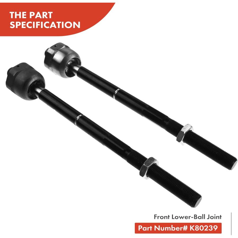【並行輸入品】A-Premium フロントサスペンションキット インナーアウタータイロッドエンド スウェイバーリンクスタビライザーリンク フォードエクの画像