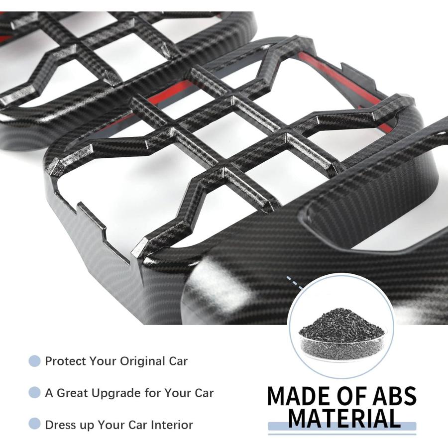 【並行輸入品】SQQP Carbon Fiber Tail Light Guards Rear Light Cover Protector Trim_3