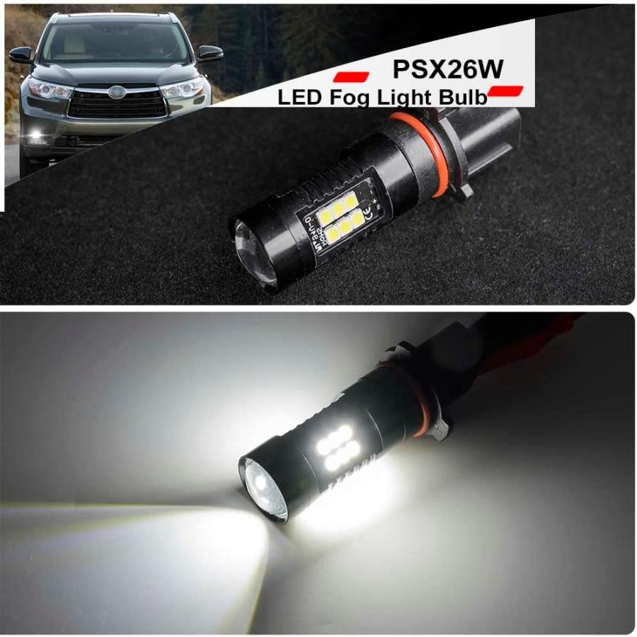 【並行輸入品】NSLUMO PSX26W LEDフォグライト電球 2011-2013 Toyo'ta Highlander 2015-2020 GMC_1