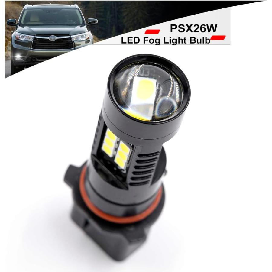 【並行輸入品】NSLUMO PSX26W LEDフォグライト電球 2011-2013 Toyo'ta Highlander 2015-2020 GMC_3