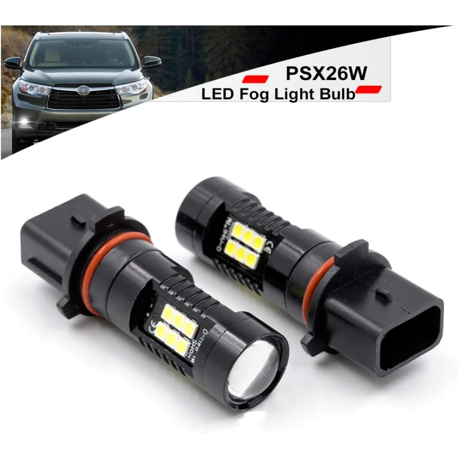 【並行輸入品】NSLUMO PSX26W LEDフォグライト電球 2011-2013 Toyo'ta Highlander 2015-2020 GMC_7