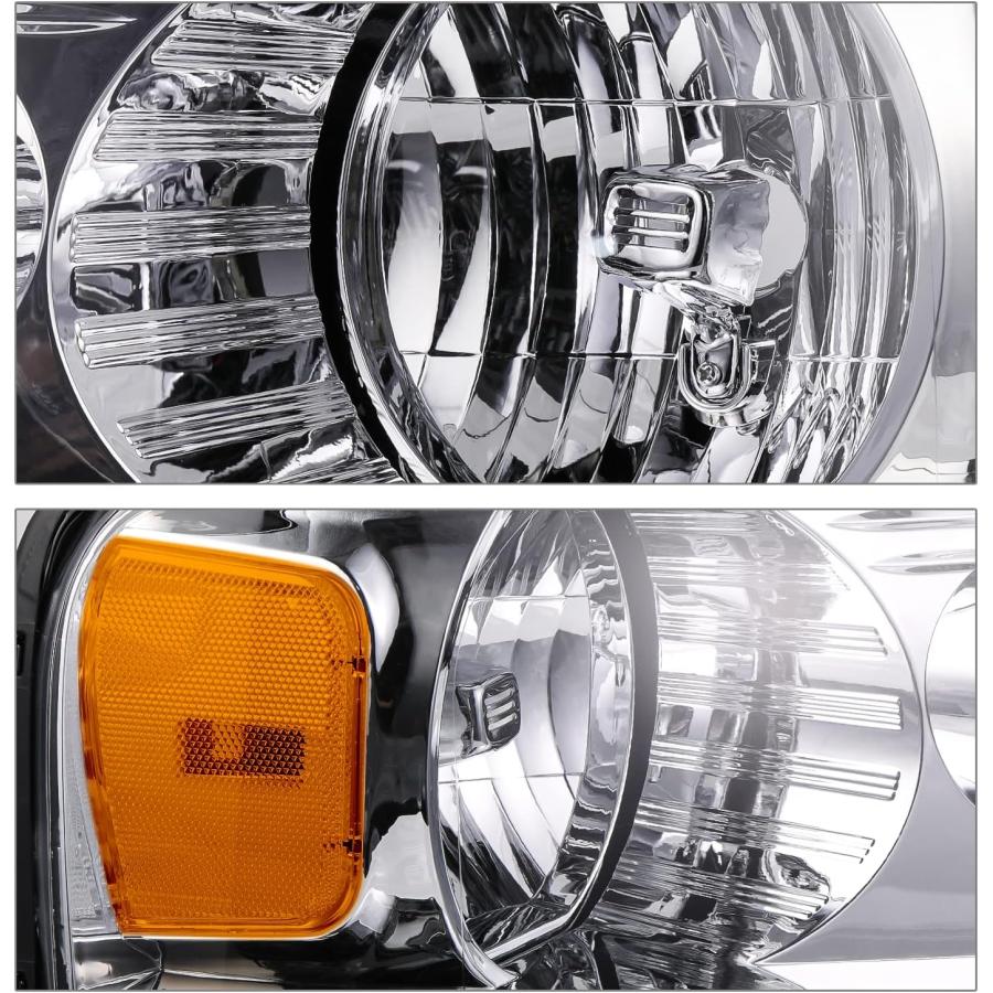 【並行輸入品】M-AUTO 左右ヘッドライト部品 交換用 2004 2005 2006 2007 2008 フォード F-150/2006 2007の画像