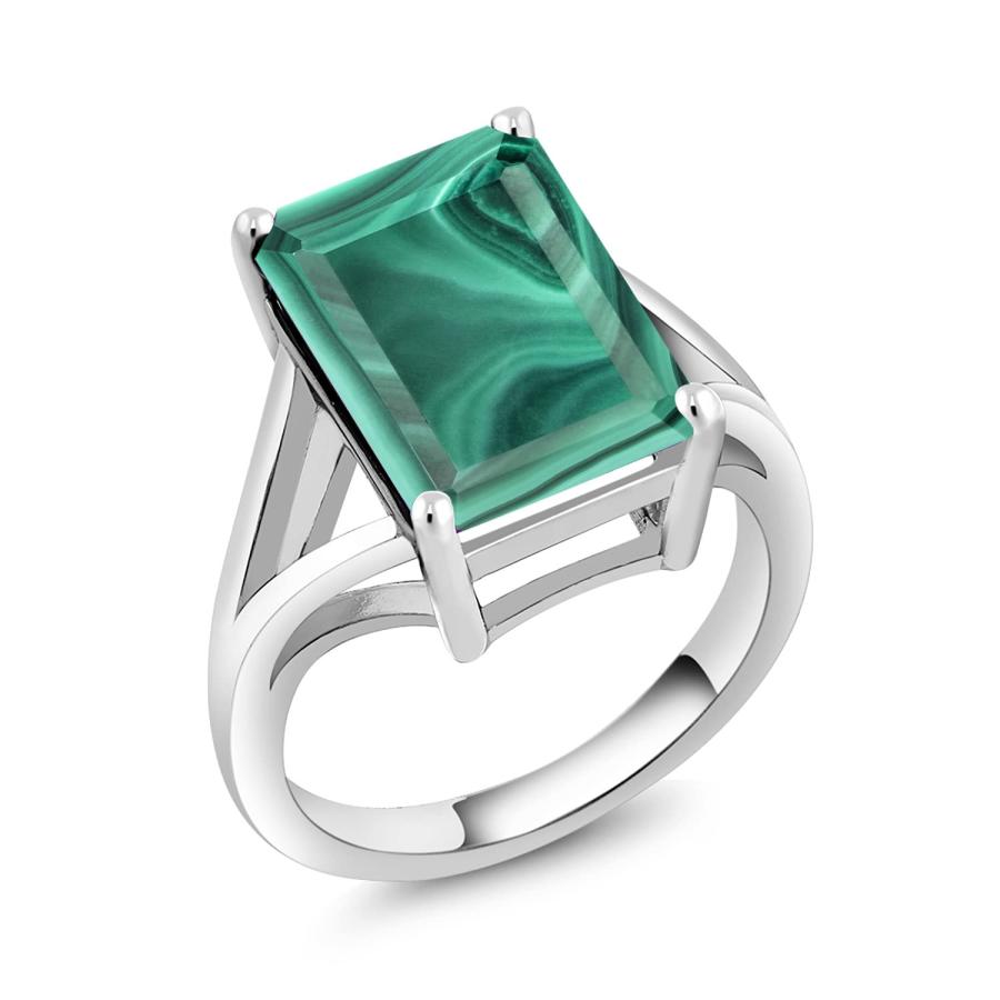 【並行輸入品】[Gem Stone King] 10.00カラット 天然 マラカイト 指輪 リング レディース シルバー925 Gem Ston_2