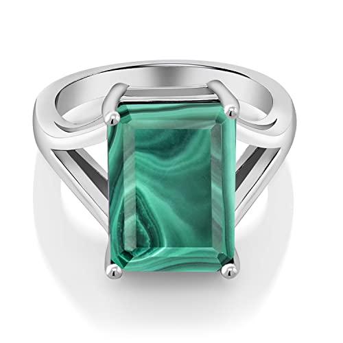 【並行輸入品】[Gem Stone King] 10.00カラット 天然 マラカイト 指輪 リング レディース シルバー925 Gem Ston_3