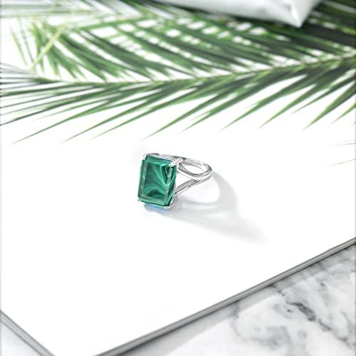 【並行輸入品】[Gem Stone King] 10.00カラット 天然 マラカイト 指輪 リング レディース シルバー925 Gem Ston_9