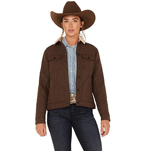 【並行輸入品】ARIAT Women's R.E.A.L. Floral Print Sherpa Lined Trucker Softsheの画像
