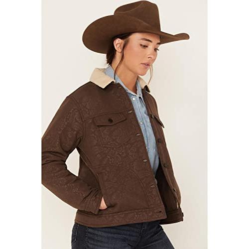 【並行輸入品】ARIAT Women's R.E.A.L. Floral Print Sherpa Lined Trucker Softsheの画像