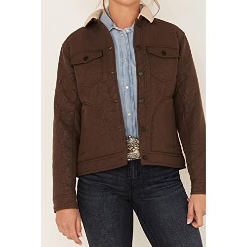 【並行輸入品】ARIAT Women's R.E.A.L. Floral Print Sherpa Lined Trucker Softsheの画像