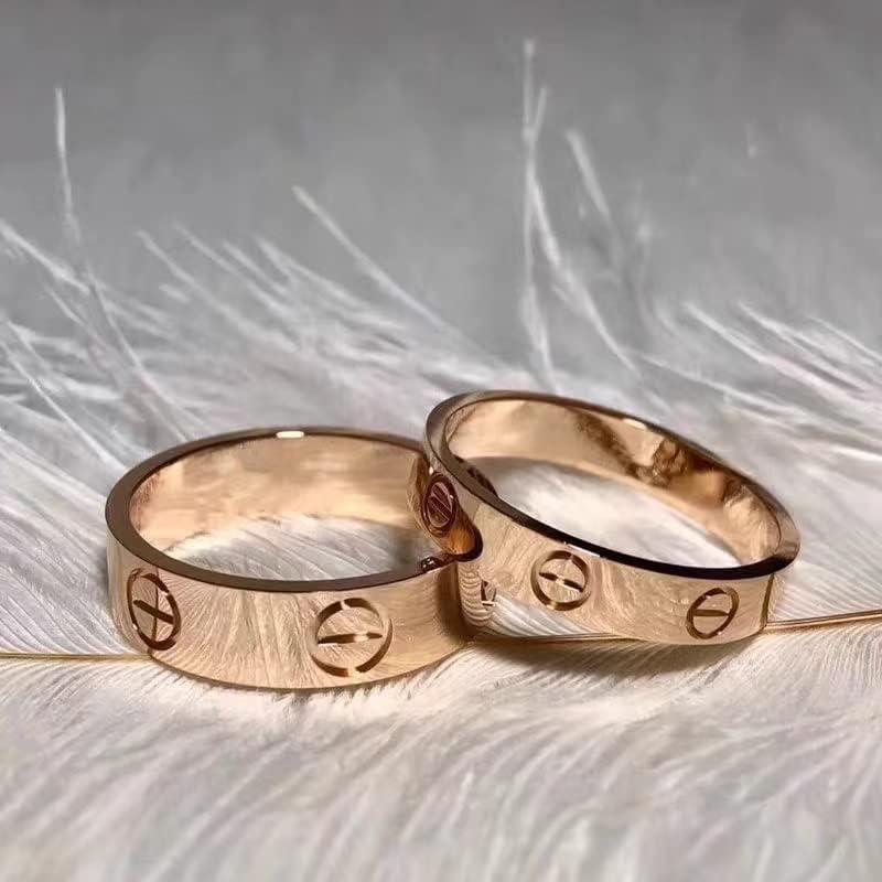 【並行輸入品】Love Friendship Ring 18Kチタンスチール プロミスリング 結婚指輪 ジュエリー 誕生日ギフト 女性や女の子に  スの画像