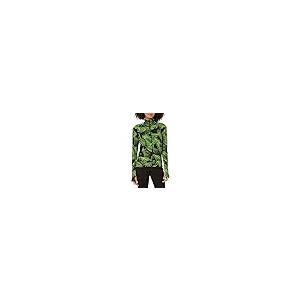 【並行輸入品】Norma Kamali Women's Side Turtle Jacket， Palm Leaf/Offset Stripe_2